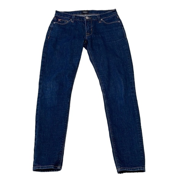 Hudson Jeans Skinny Dark Blue Faded Denim Size 25 - Picture 1 of 12